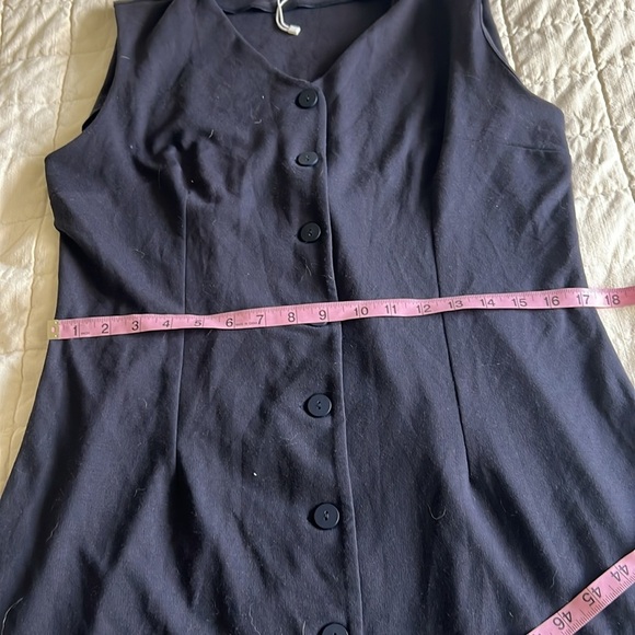 Mango Navy Sleeveless Dress - Picture 4 of 8